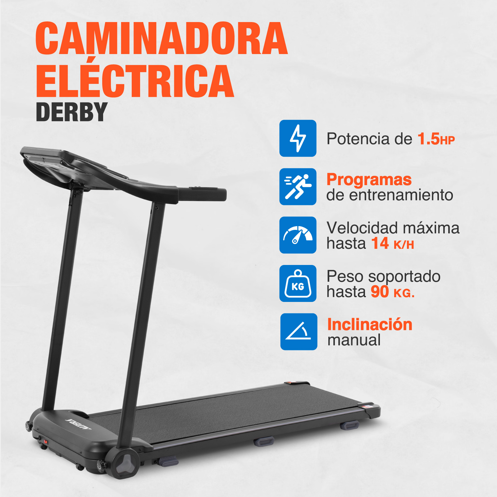 Caminadora Electrica Altera Cinta De Correr Elevacion 14 Km