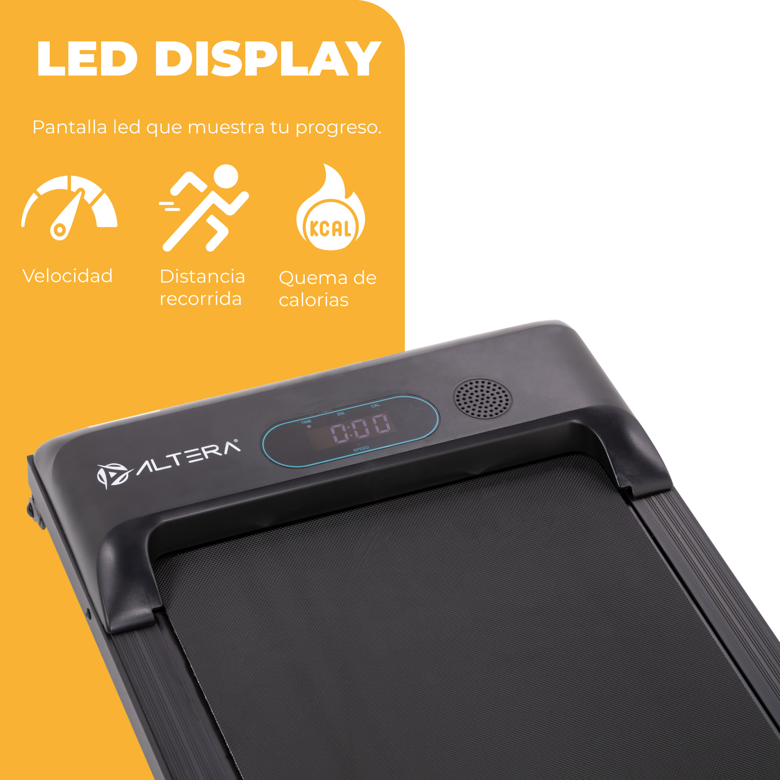 Caminadora Electrica Aston Walking Fitness Pad Cardio Altera Gym