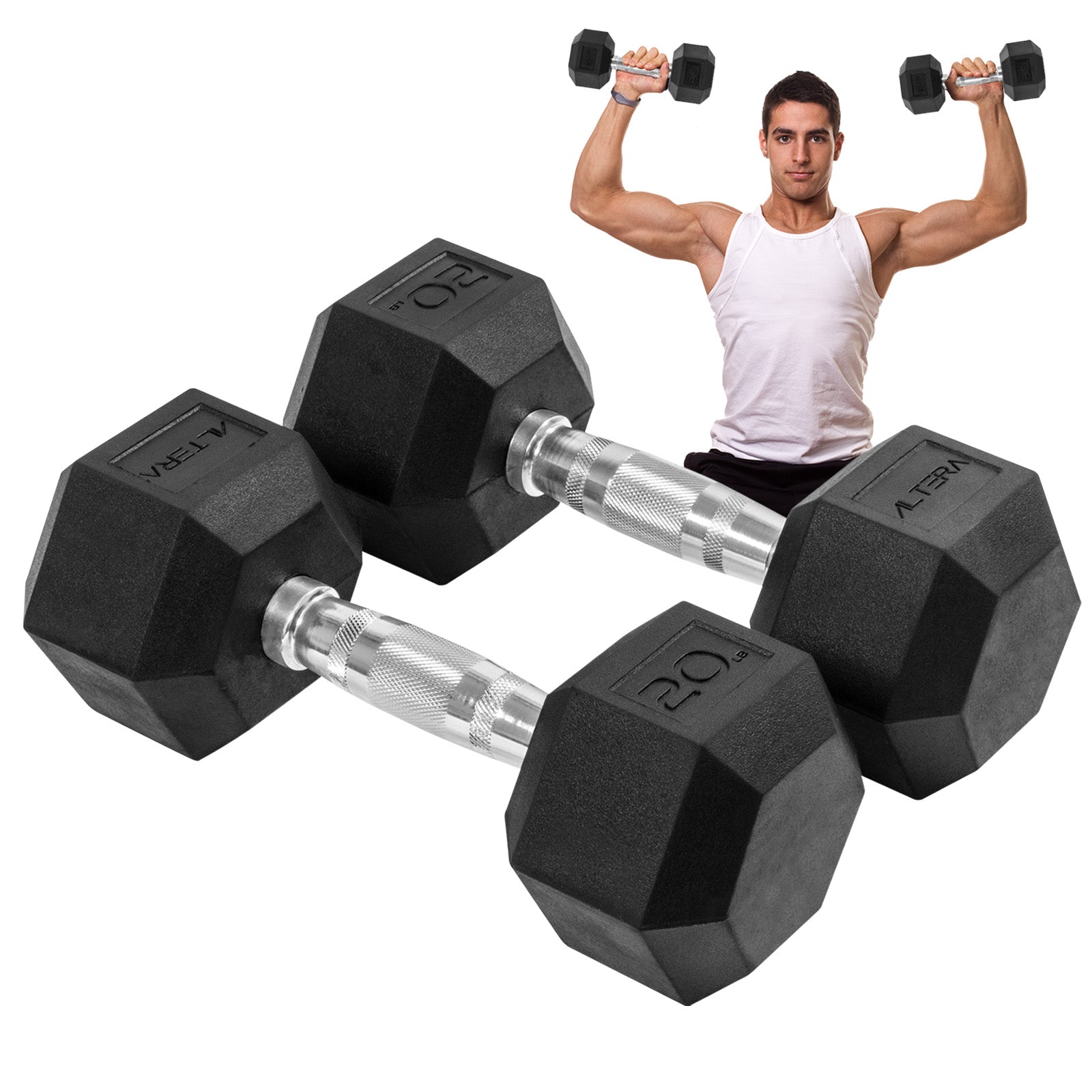 Mancuernas Hexagonales Pesas Por Libras Mancuernas Hexagonales