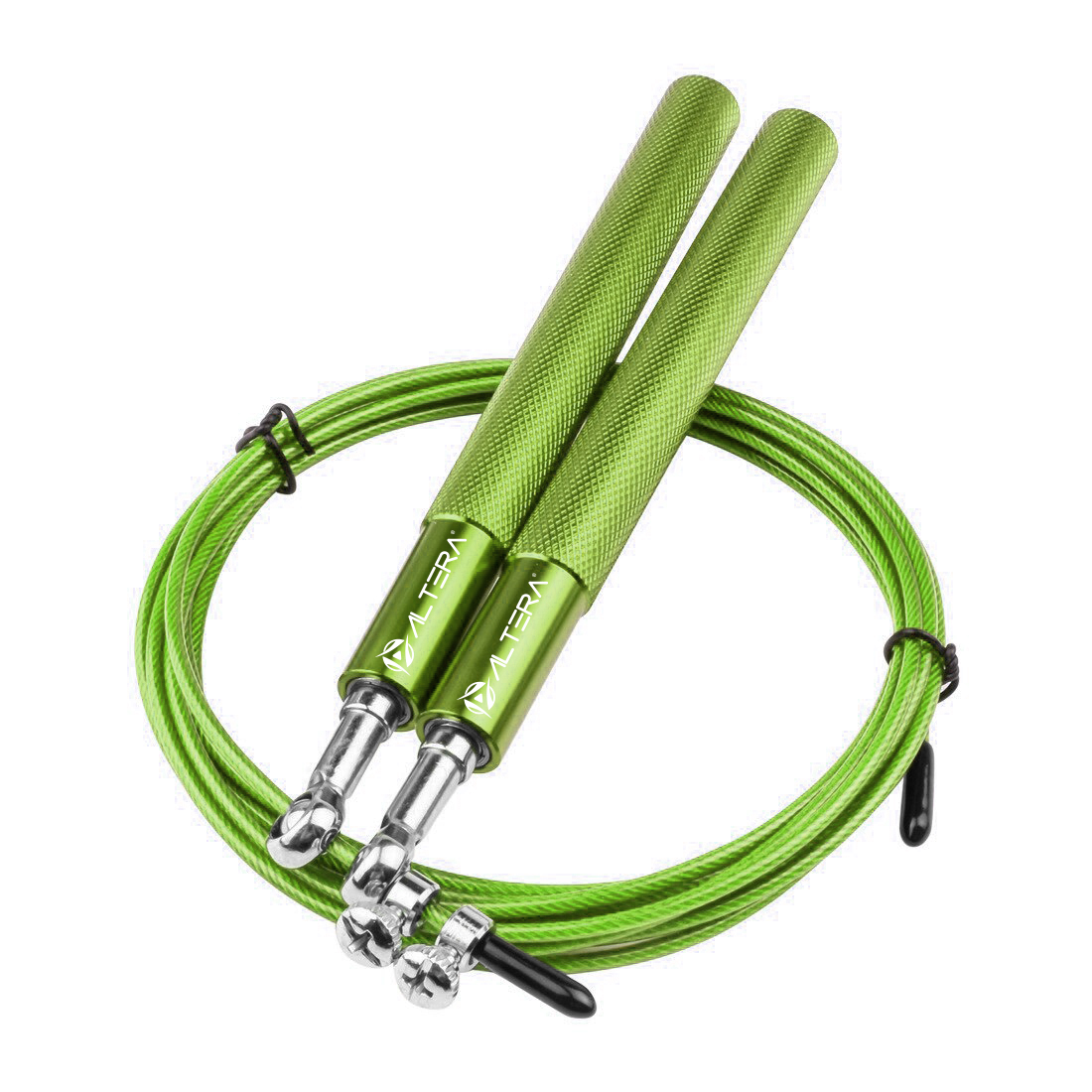 AYARA Cuerda Para Saltar Premium De 2,4 Metros De Longitud Ajustable, Con Cable De Acero Y Mango De Polipropileno, Ideal Para Fitness, Cardio, Gimnasio Y Ejercicio En Casa, Color Negro - Foto 2