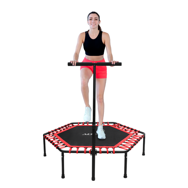 Trampolin Ejercicio Aerobico Fitness Hexagonal Barra Altera Trampolines
