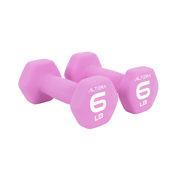 Mancuernas Altera 6 Lbs Kit Par Pesas Hexagonales Ejercicio