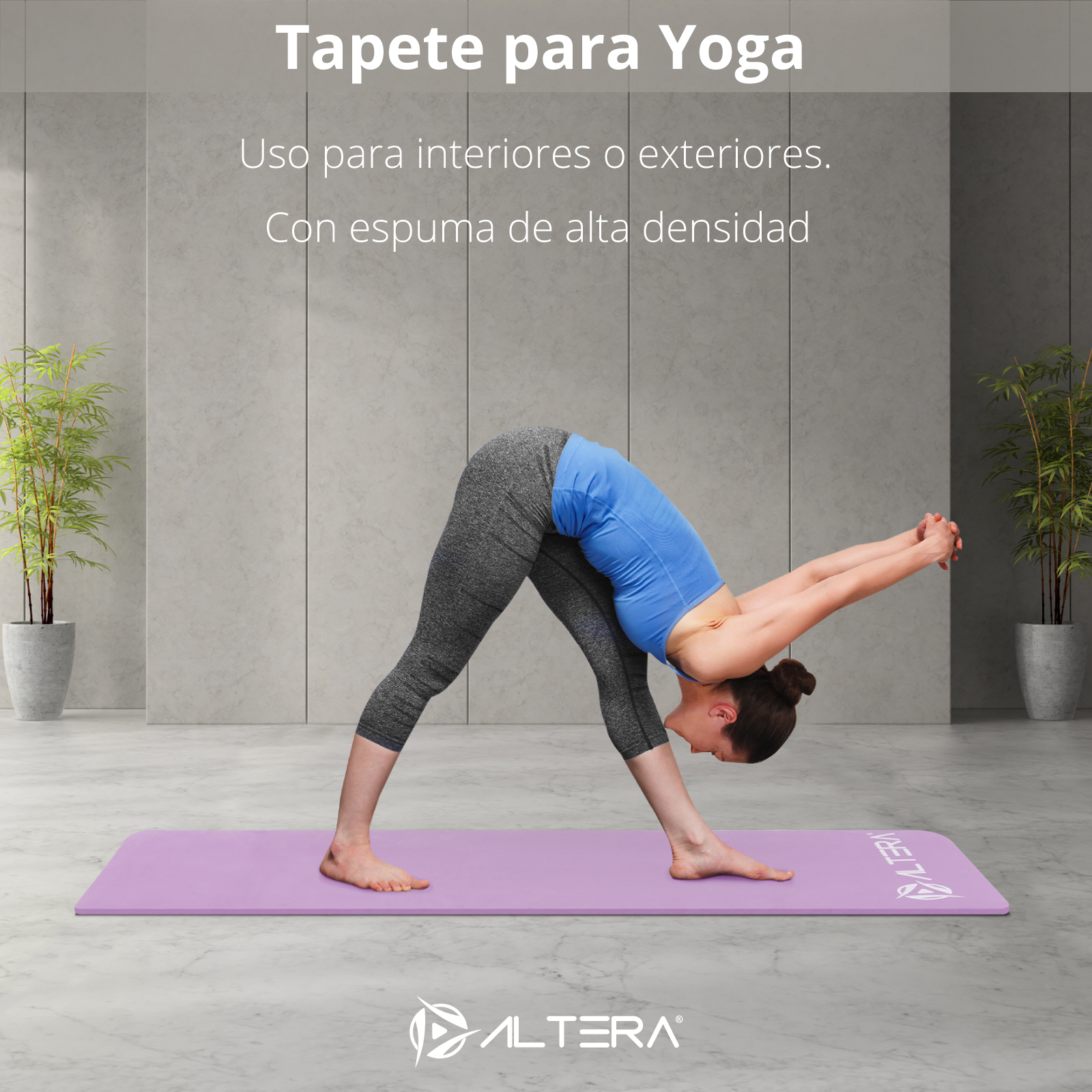 Tapete Yoga Mat Fitnes Ejercicio Antideslizante Grosor 1.4cm