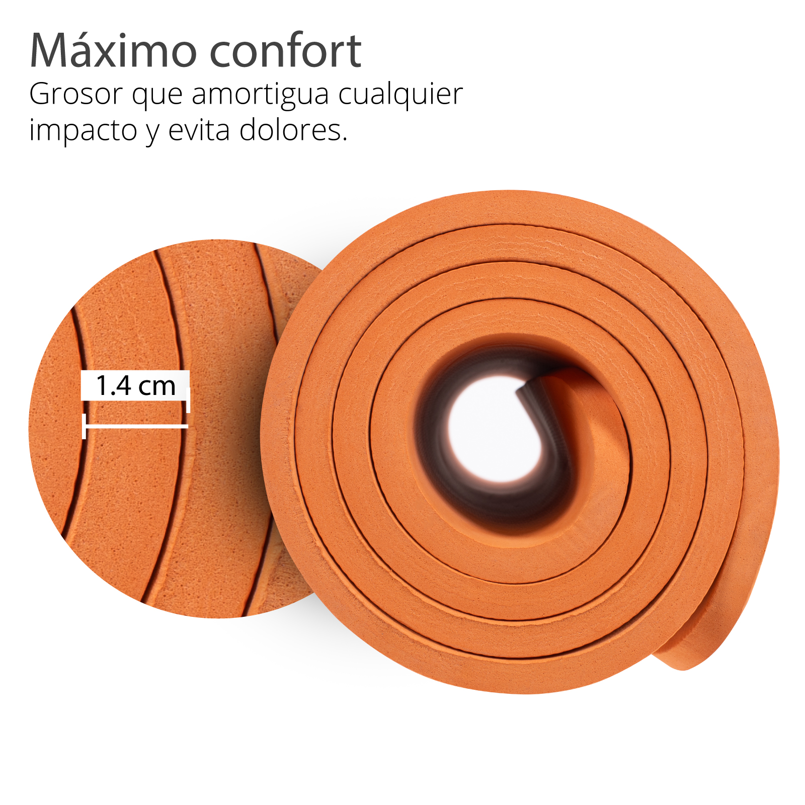 Tapete Yoga Mat Fitnes Ejercicio Antideslizante Grosor 1.4cm