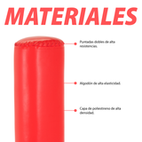 Saco De Boxeo Base Fija Artes Marciales Costal De Piso Mma