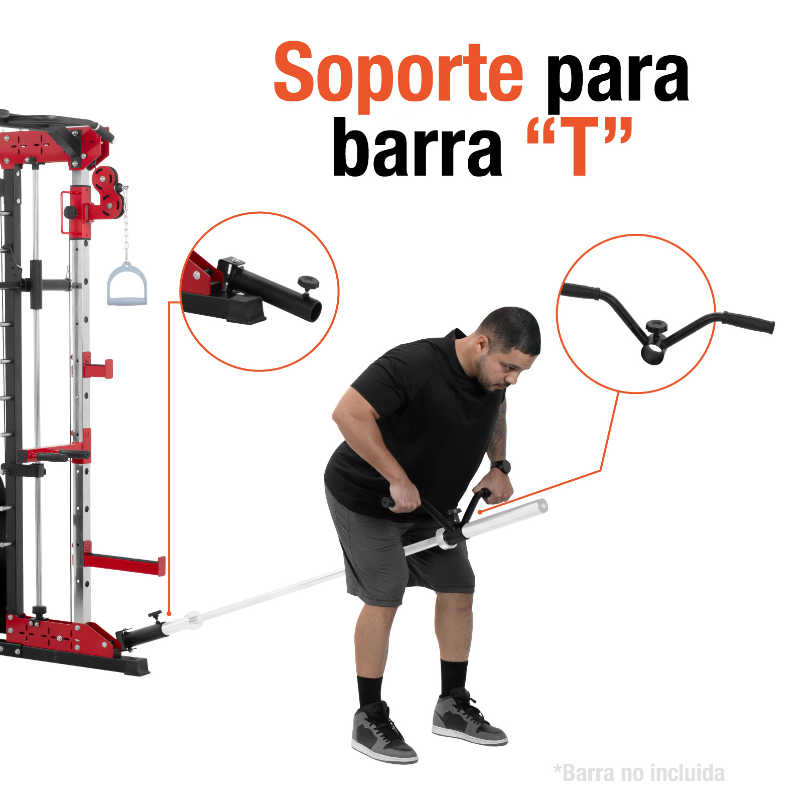 Jaula Smith Power Rack Gimnasio Multifuncional Altera Gym