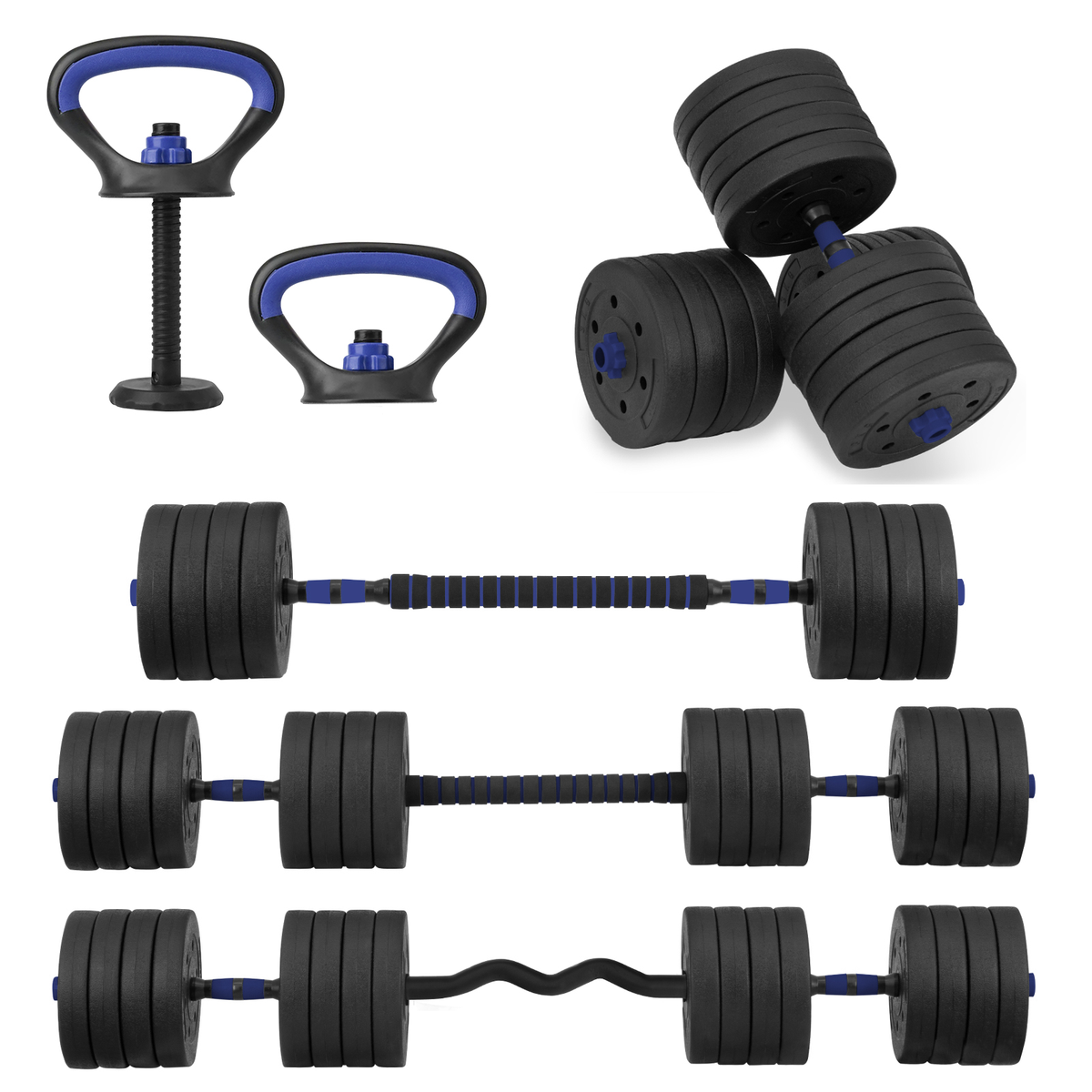 Pesa Rusa Rellenable Con Agua - Hasta 8 Kg, De PVC, Para Entrenamiento De Fuerza Y Equilibrio | Ideal Para Casa O Viaje