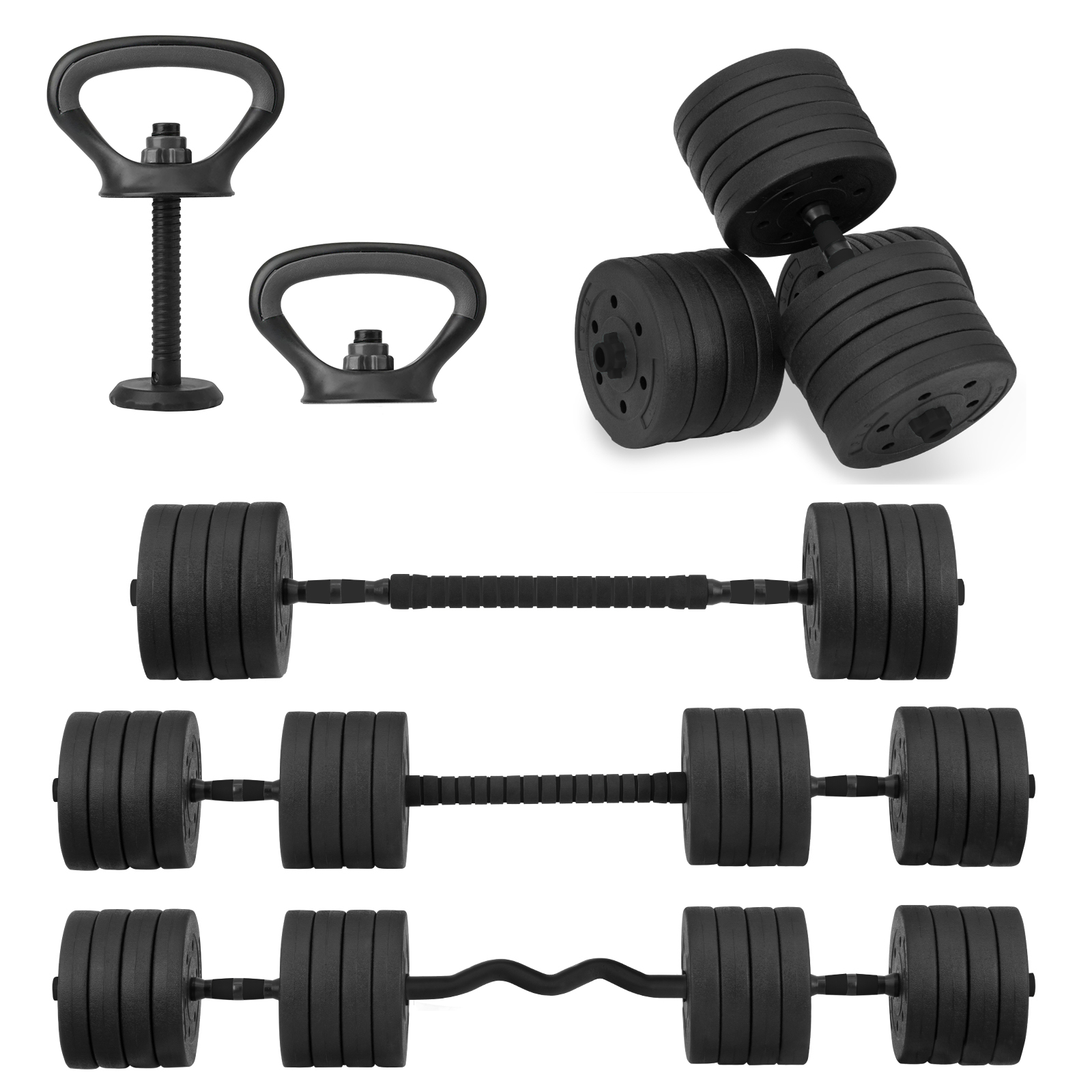 Mancuernas Pesas Rusas Set Altera 50kg Ajustables Kettlebell