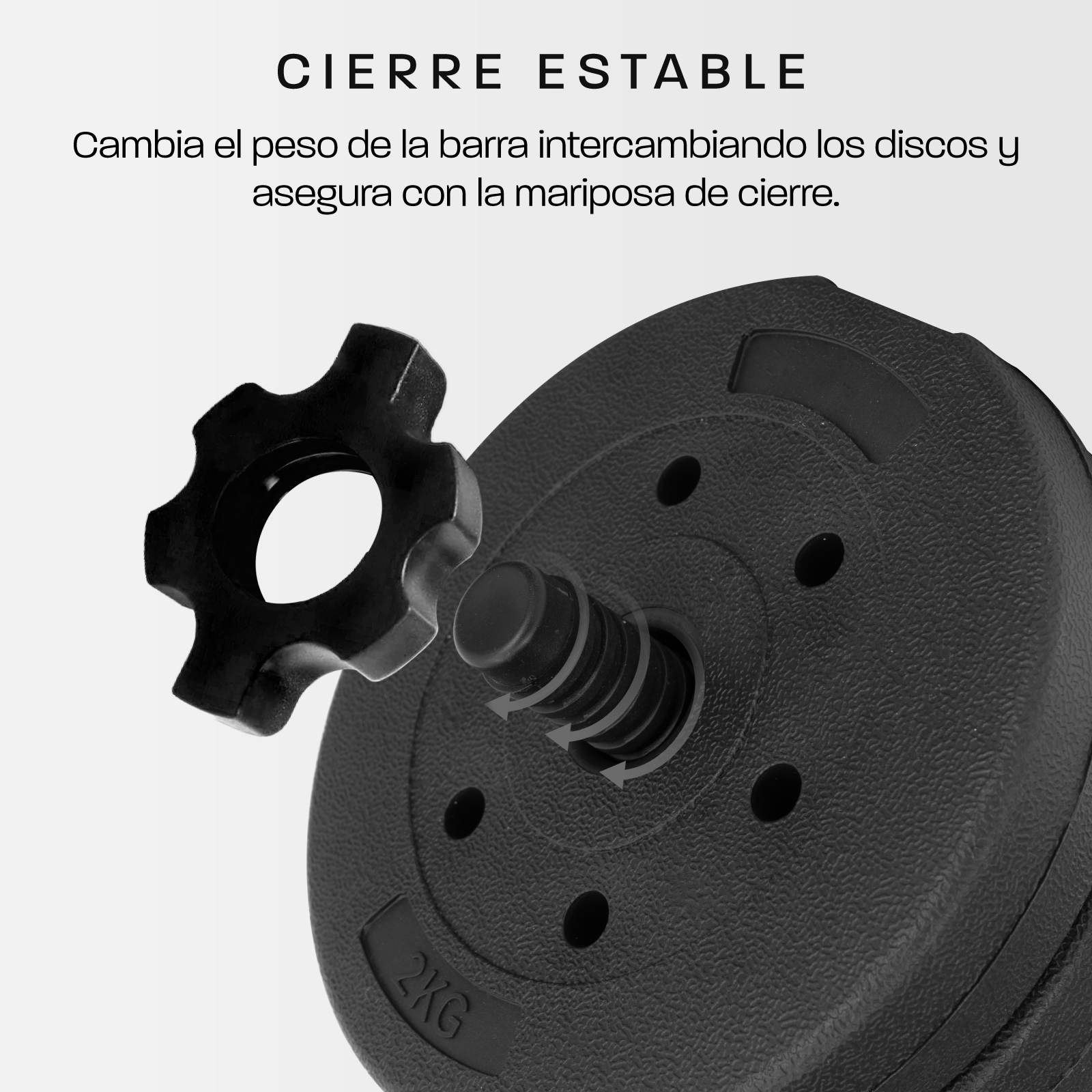 Set De Mancuernas Pesa Rusa Ajustable 40 Kg Altera Ejercicio