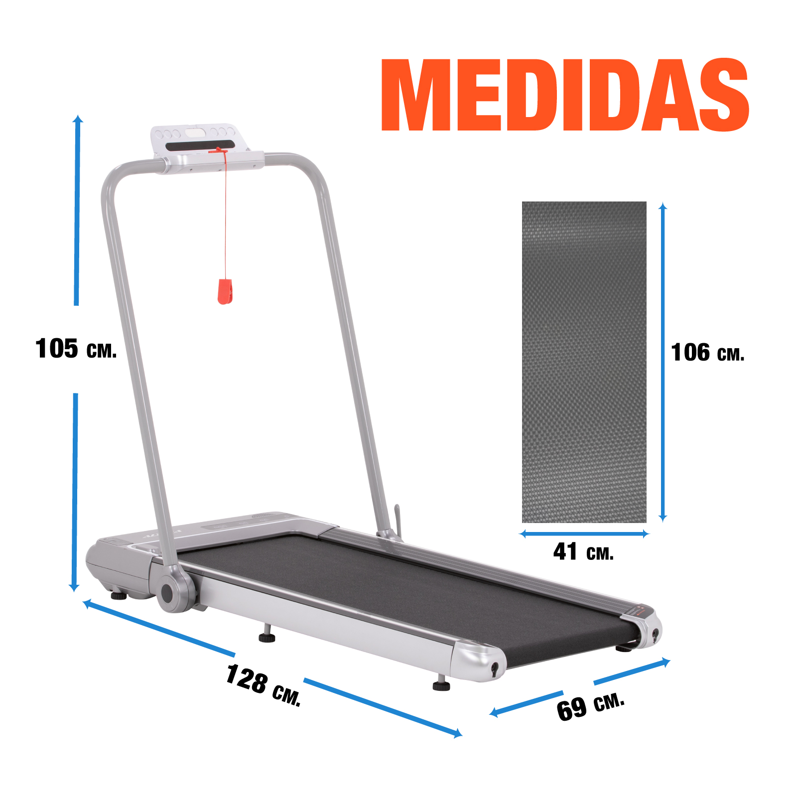 Caminadora Electrica Quincy Altera Modo 2 En 1 Control Fitness Gym