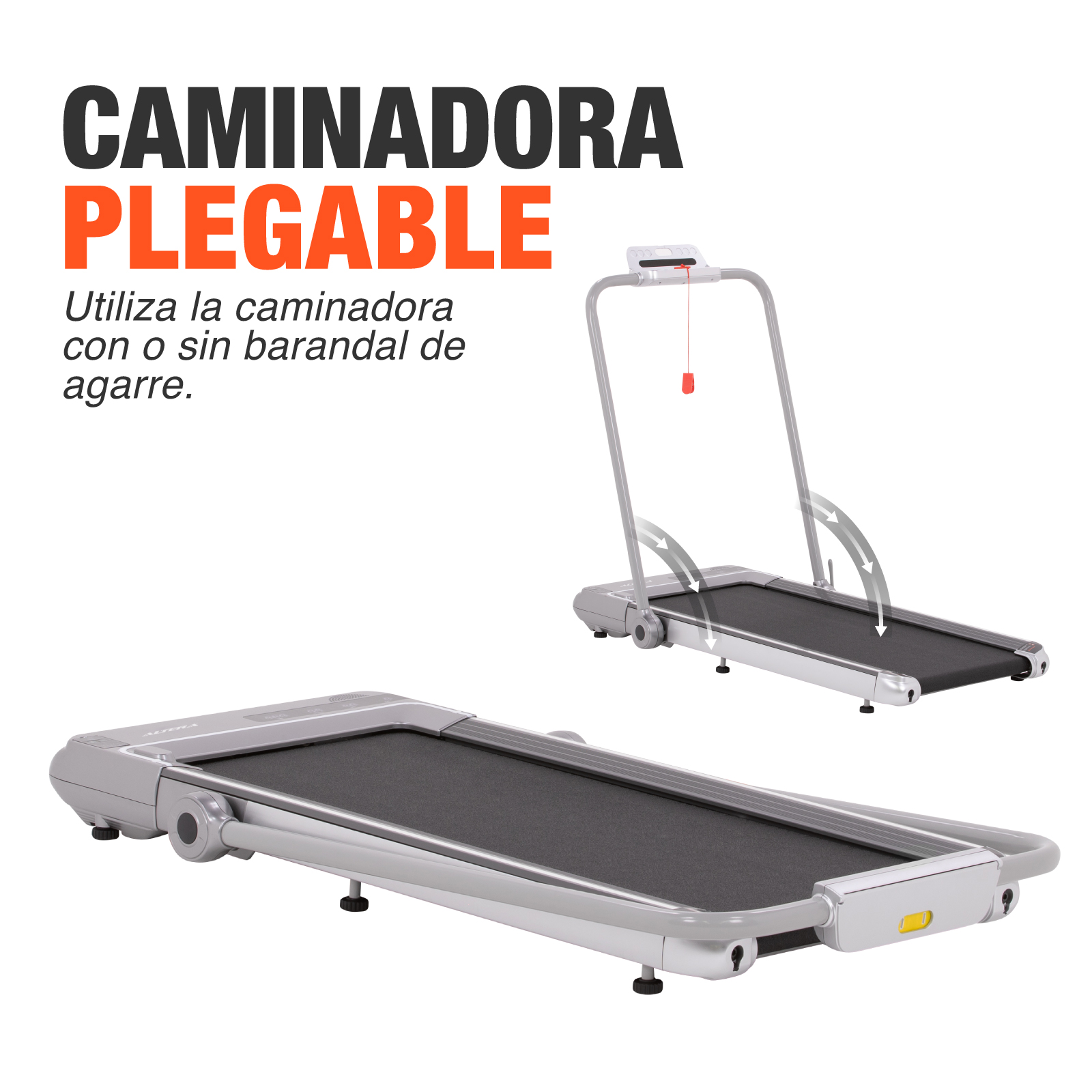 Caminadora Electrica Quincy Altera Modo 2 En 1 Control Fitness Gym