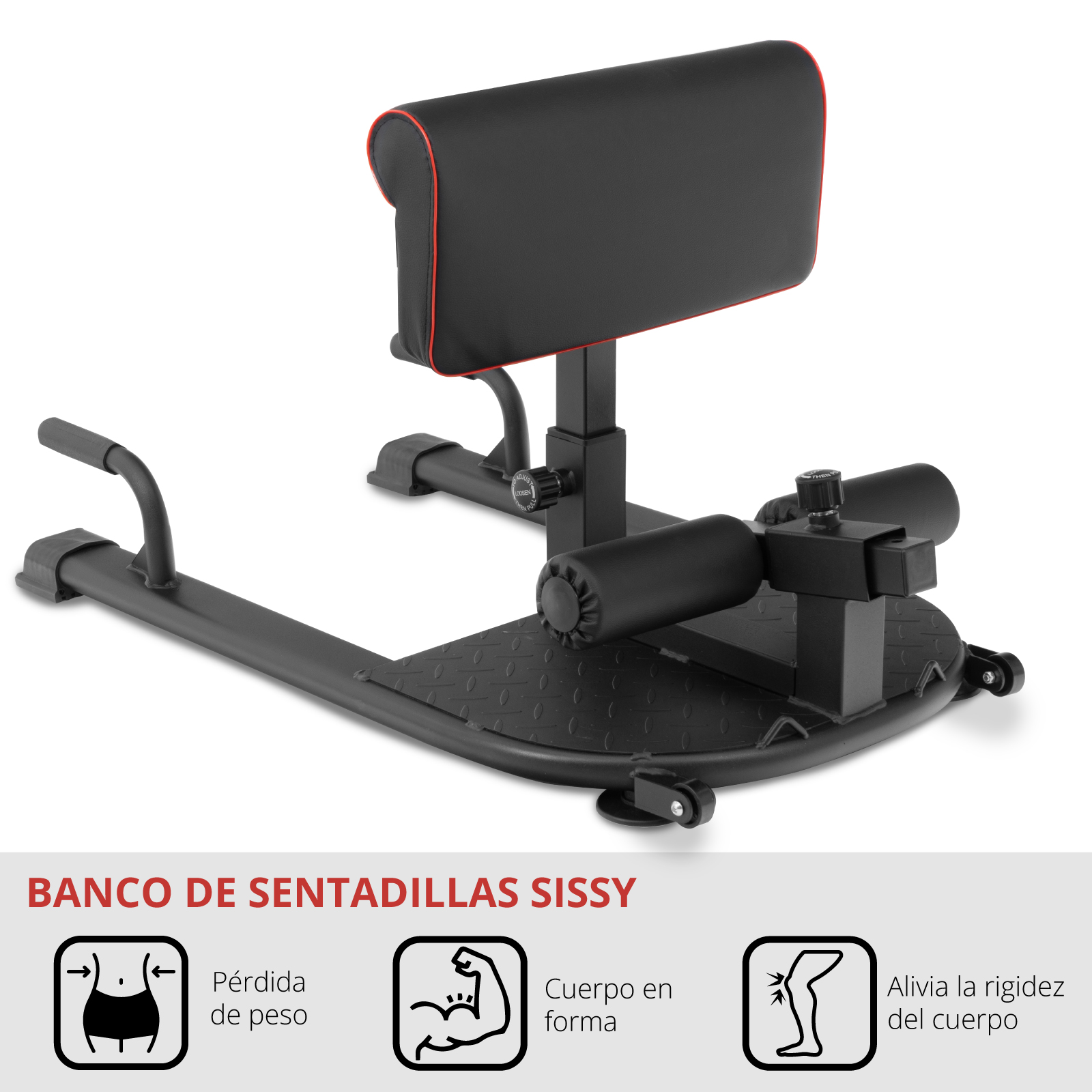 Banco de Sentadillas Sissy Multifuncional Gym Fitness Squats