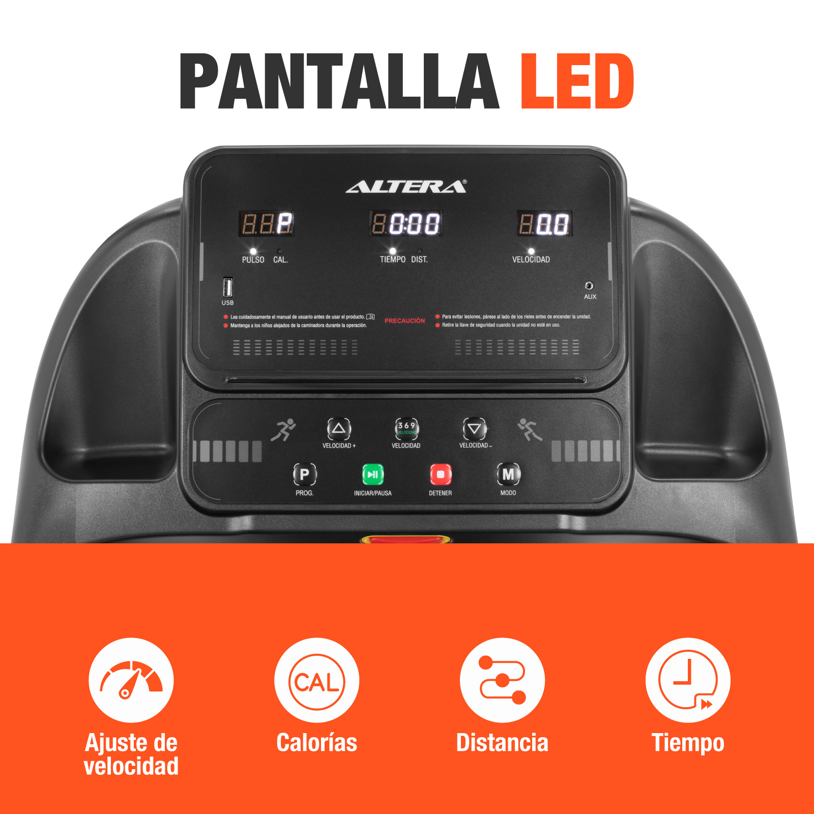Caminadora Electrica Altera Cinta De Correr Elevacion 14 Km