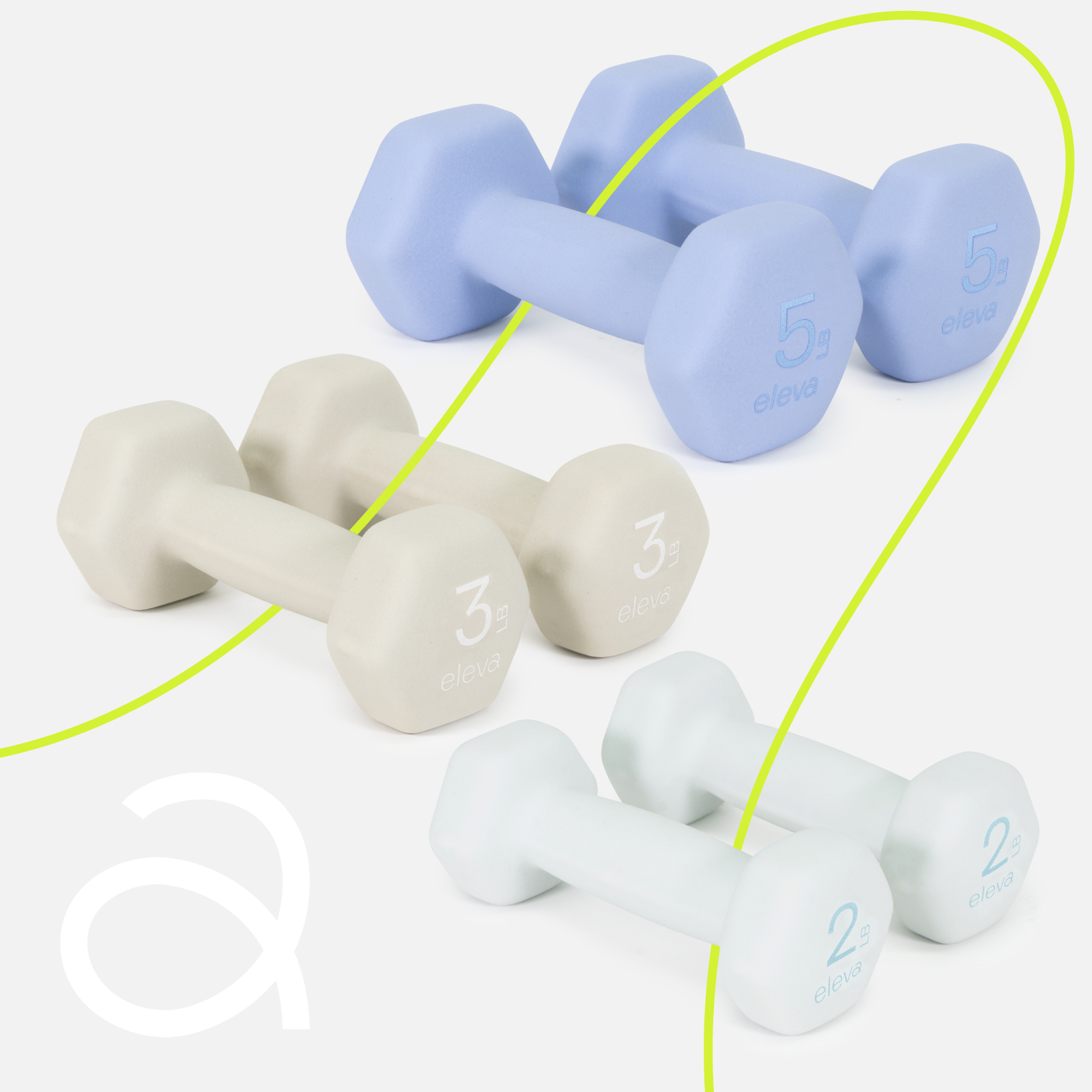 Set de mancuernas discount hexagonales