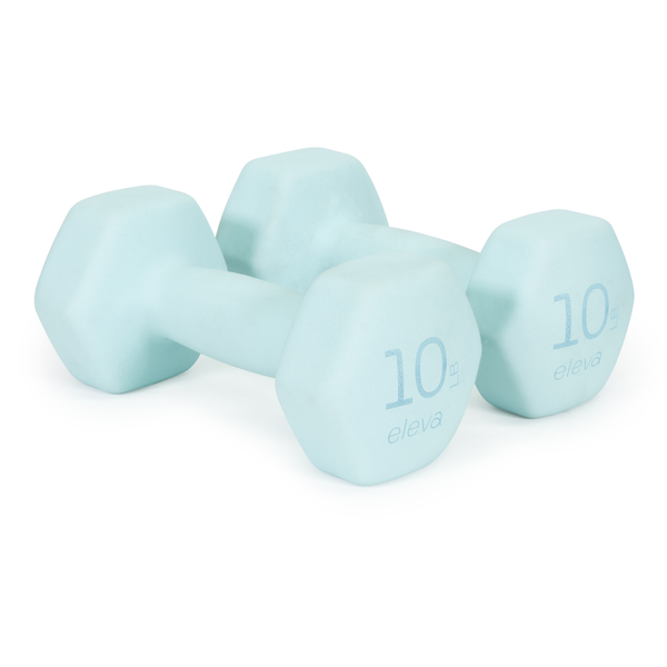 10LB Par De Mancuernas Neopreno Entrenamiento Premium Eleva