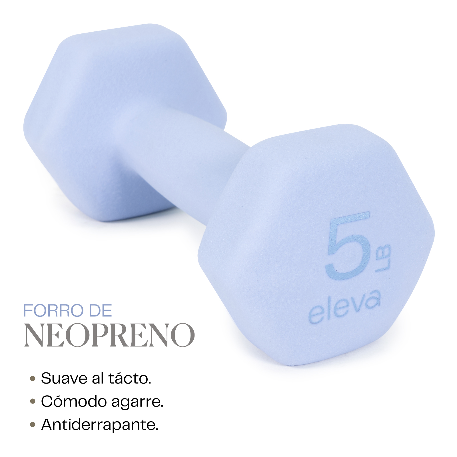 Set De Mancuernas 5 Lbs Neopreno Fitness Premium 4 Pzs Eleva