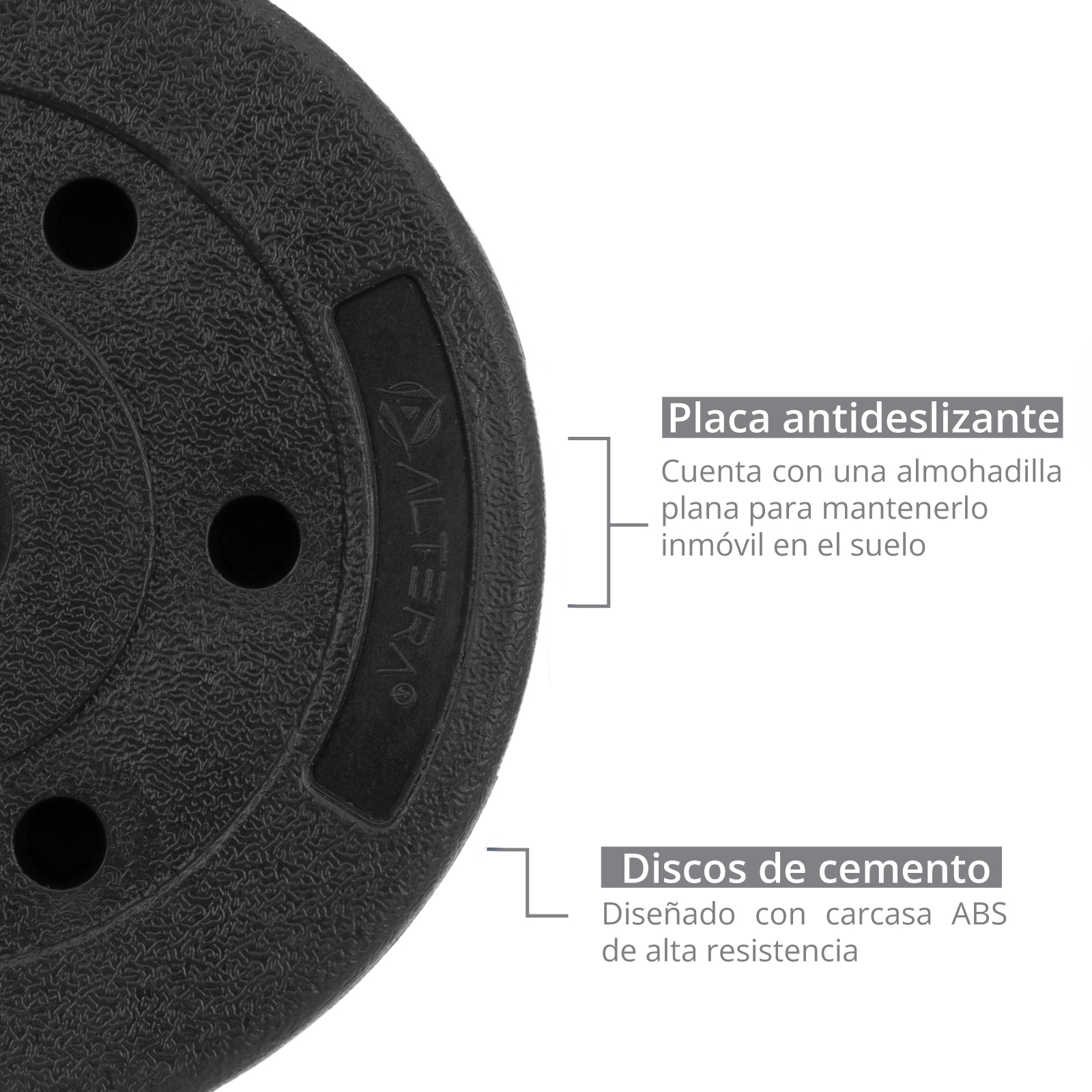 Set De Mancuernas Pesa Rusa Ajustable 40 Kg Altera Ejercicio