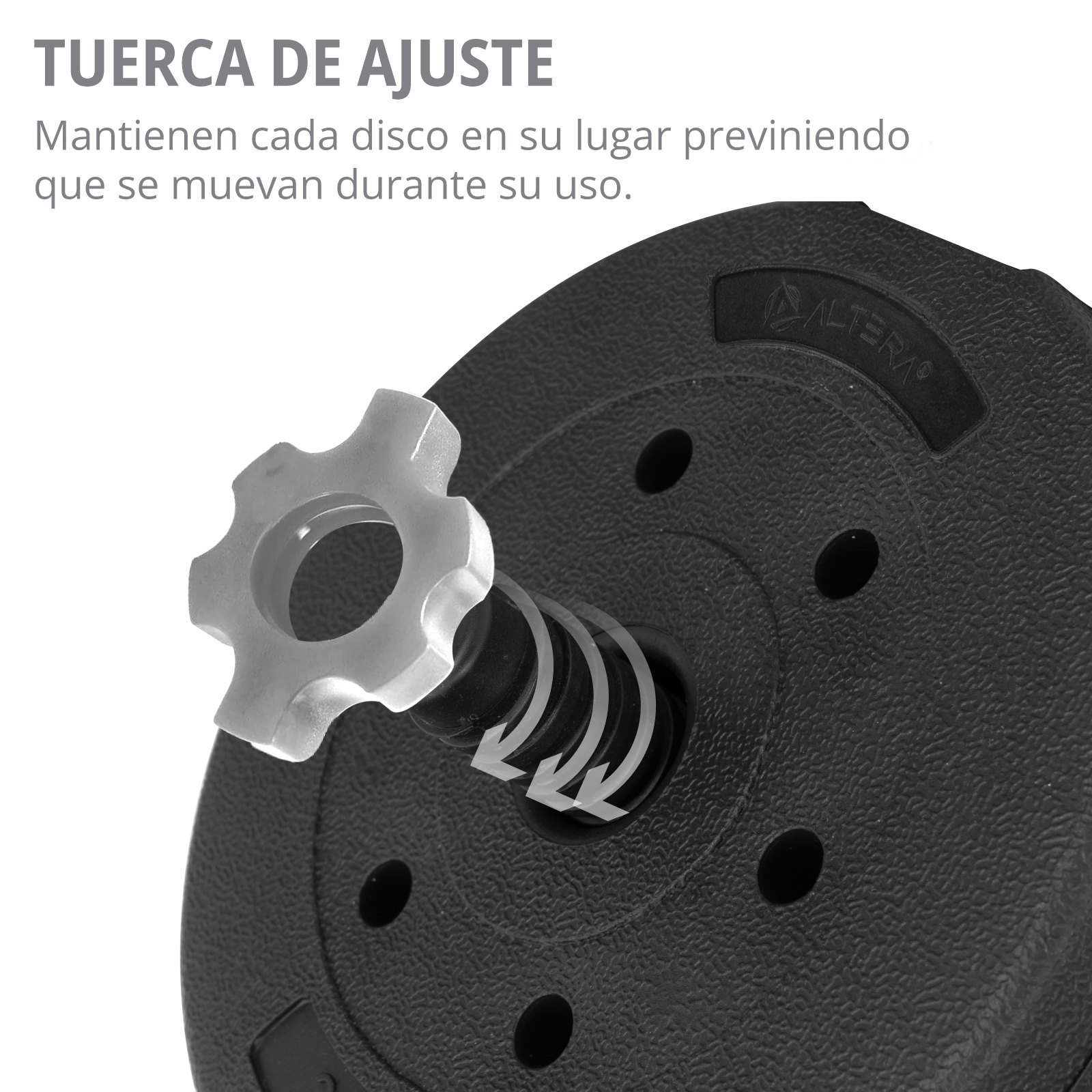 Set De Mancuernas Pesa Rusa Ajustable 40 Kg Altera Ejercicio