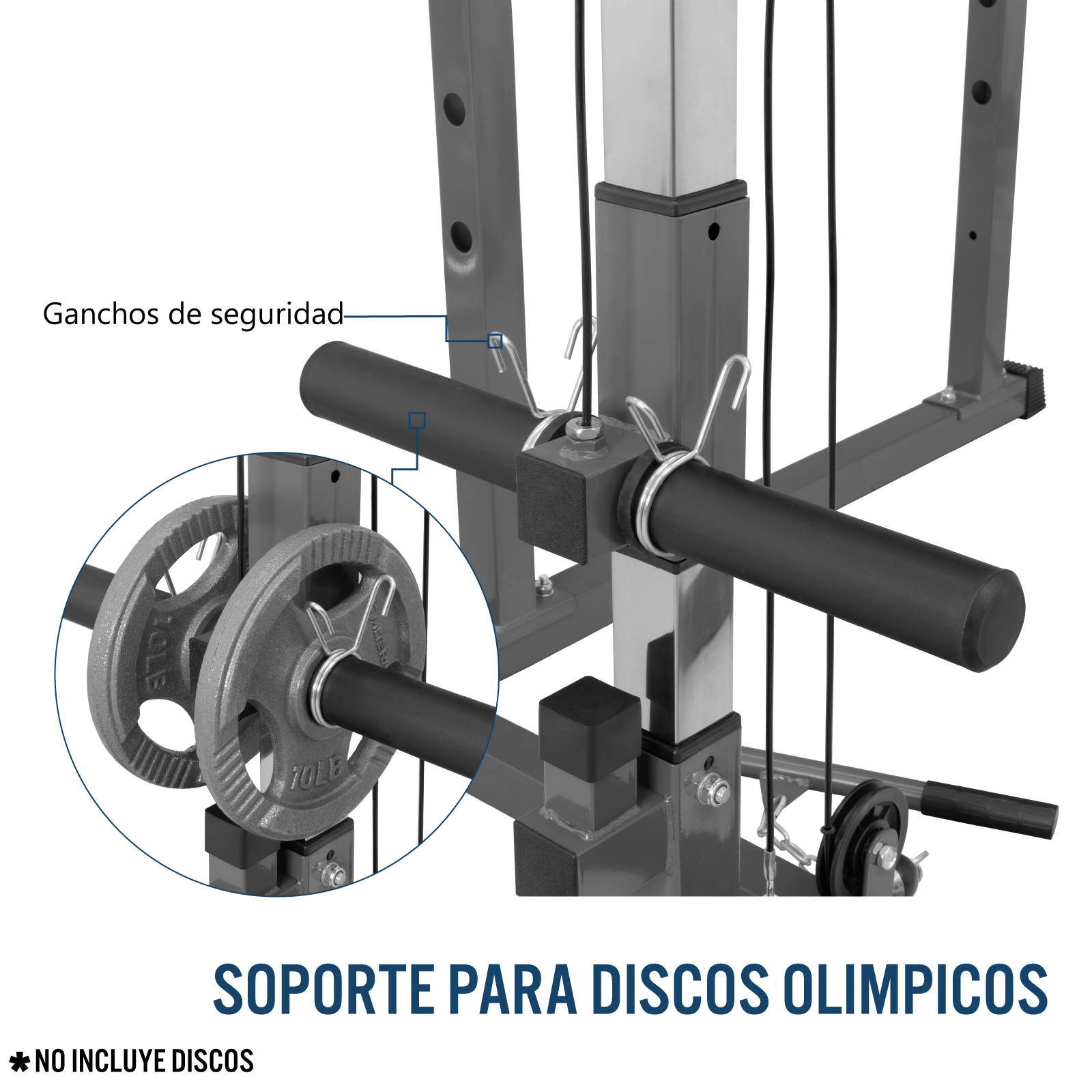 Rack Sentadilla Set Banco Pesas GYM Barra Olimpica Altera