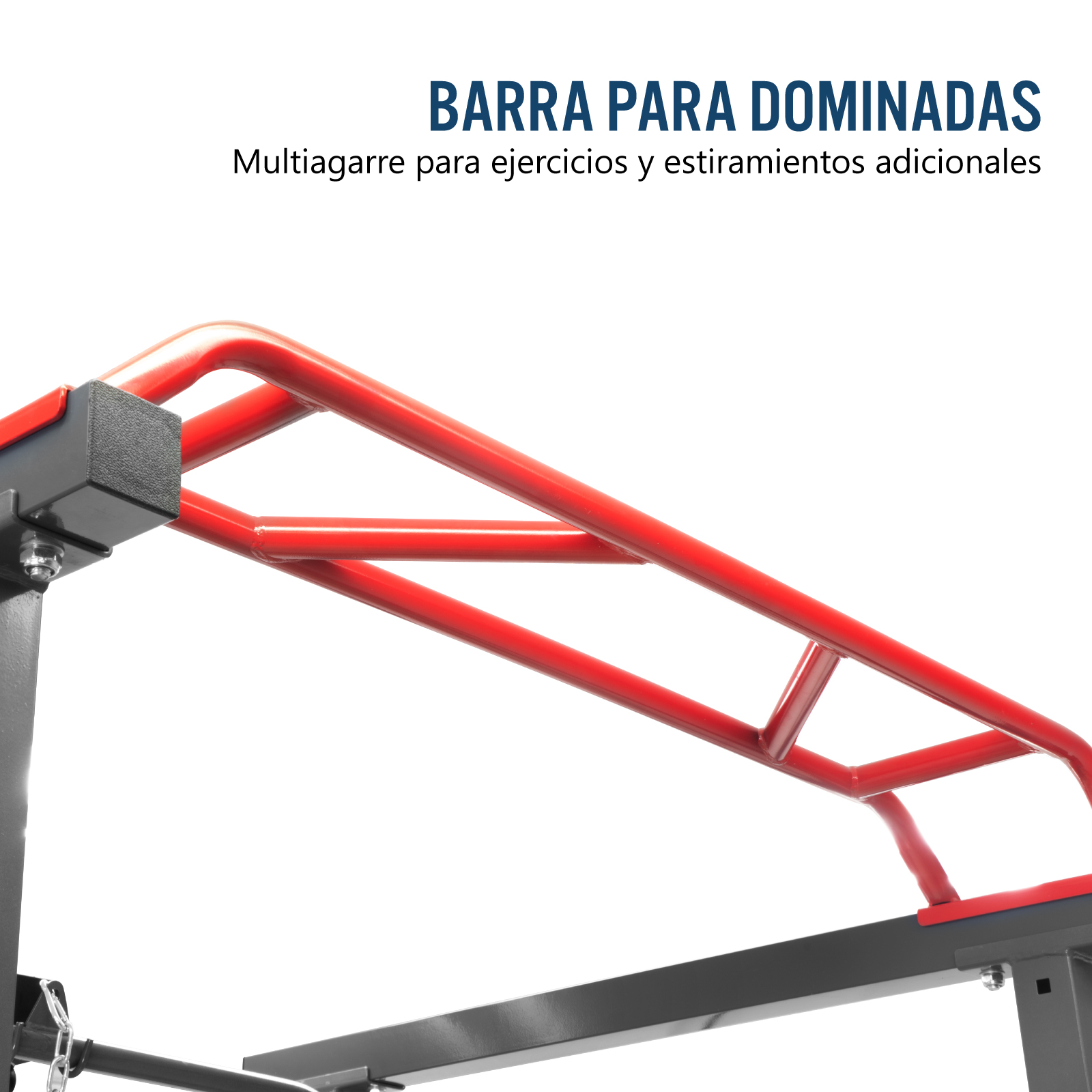 Squat Rack Tipo Jaula Sentadillas Dominadas Fondos Olimpica