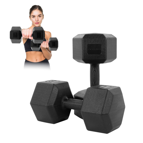 Mancuernas Pesas Hexagonales 12.5kg Altera Entrenamiento 2pz