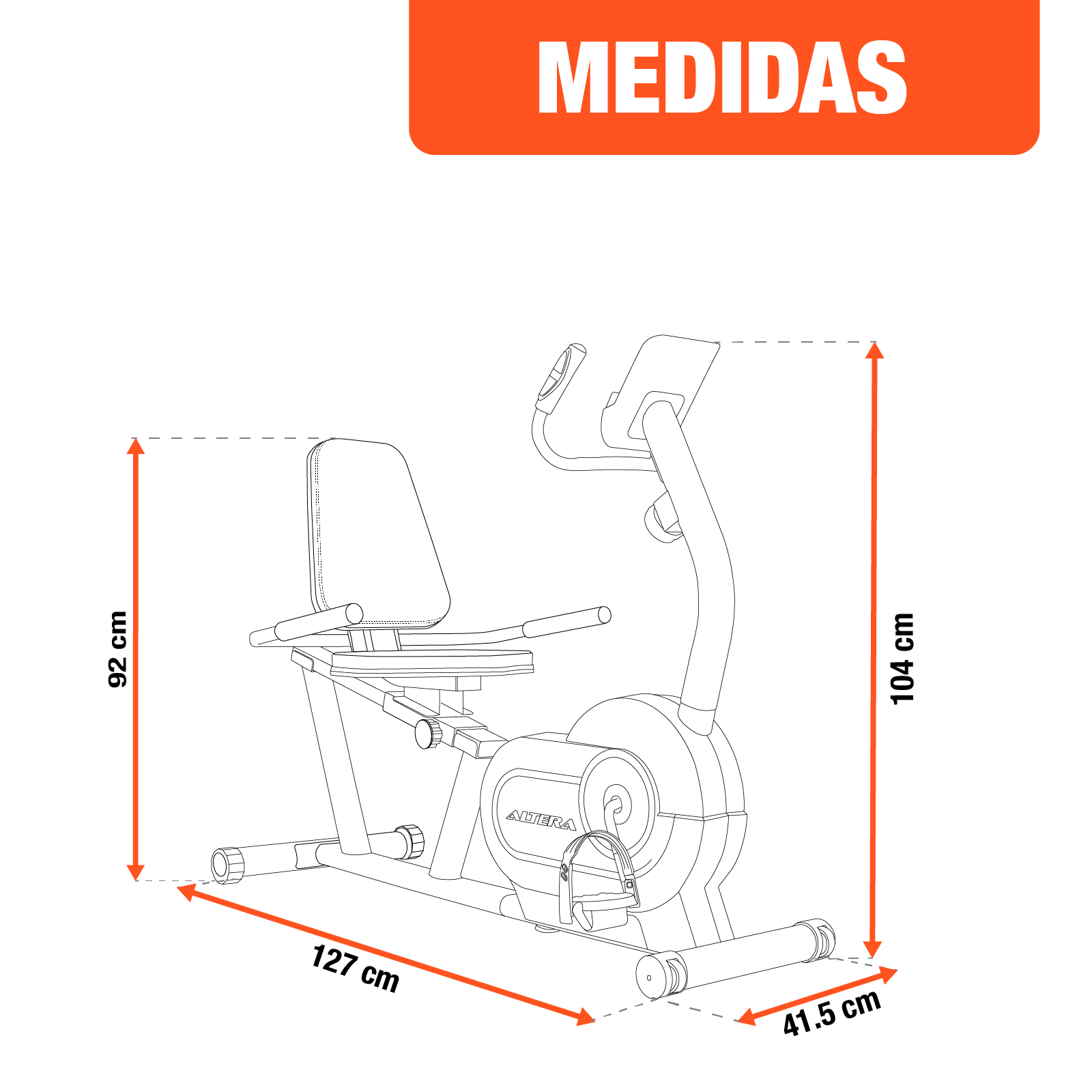 Bicicleta Fija Estatica Spinning Cardio Gimnasio Altera