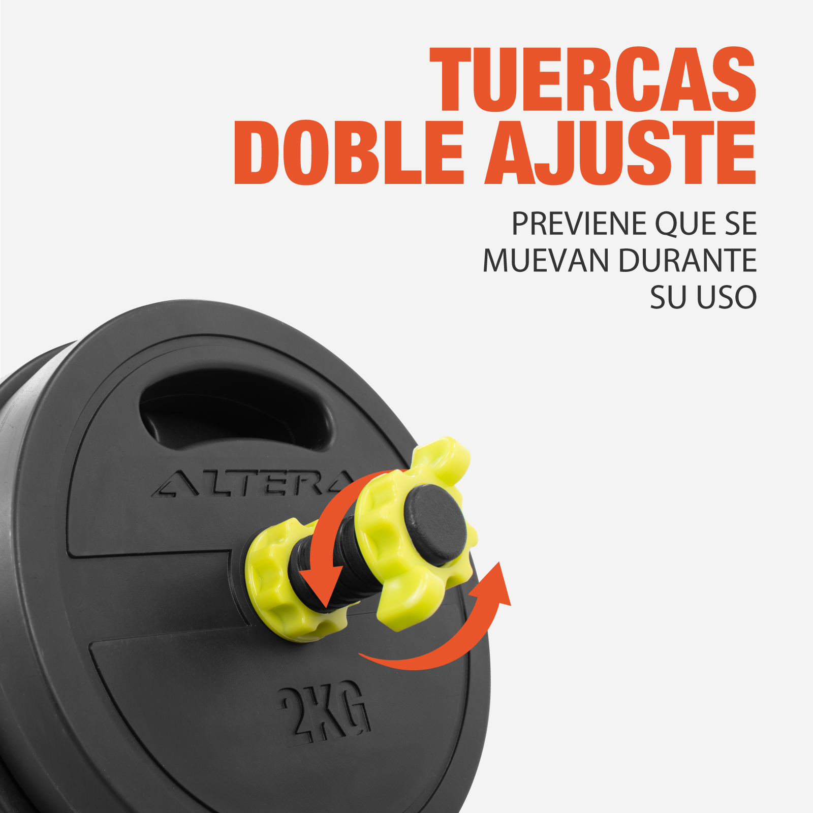 Set De Mancuernas Altera 30 Kg Para Ejercicio Gym Ajustables