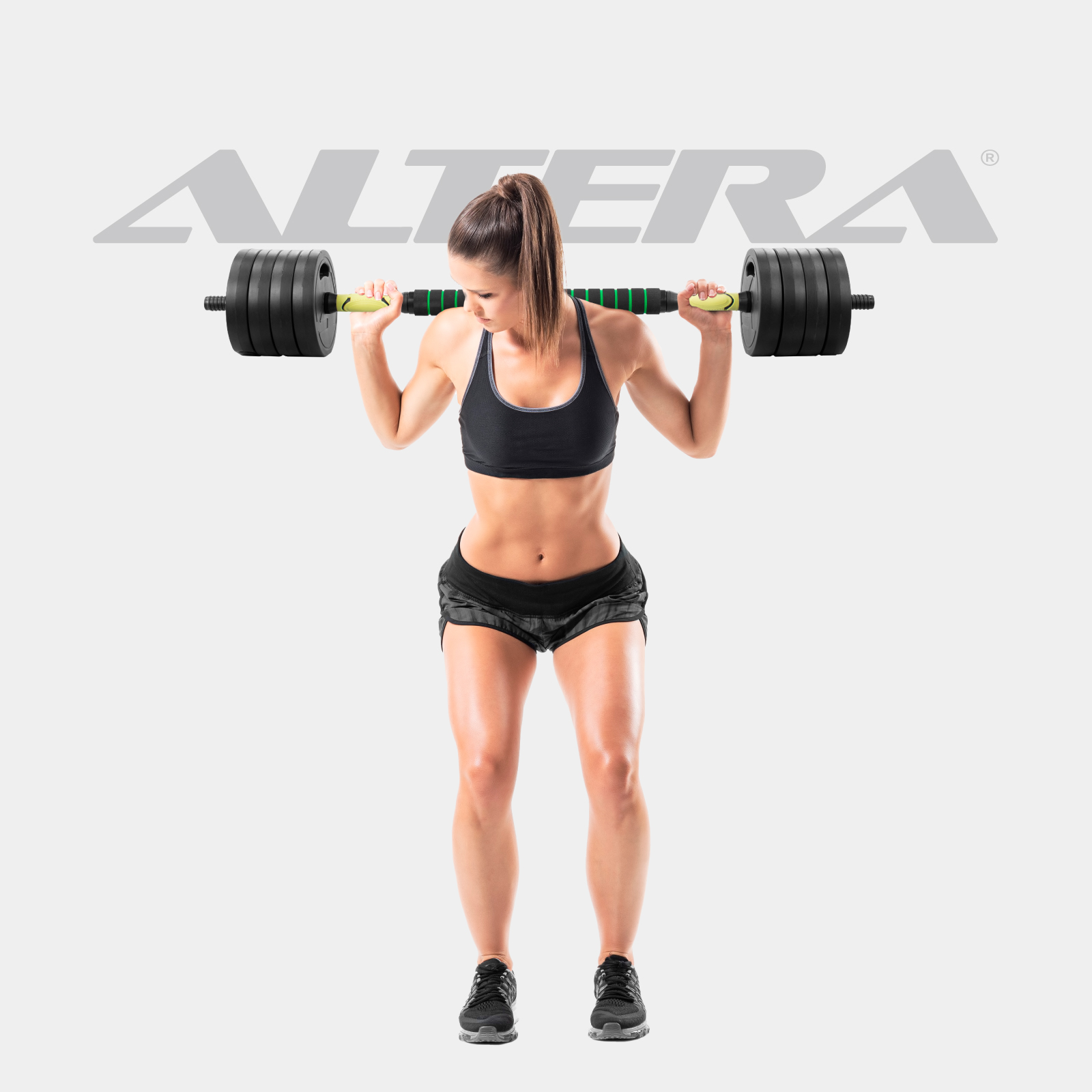 Set De Mancuernas 20 Kg Ajustables Para Ejercicio Gym Altera
