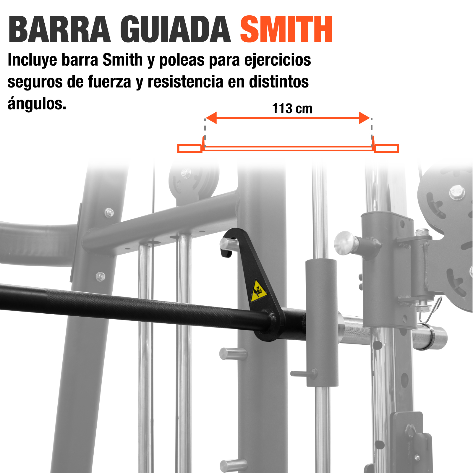 Jaula Smith Gym Multifuncional Maquina Para Piernas Altera