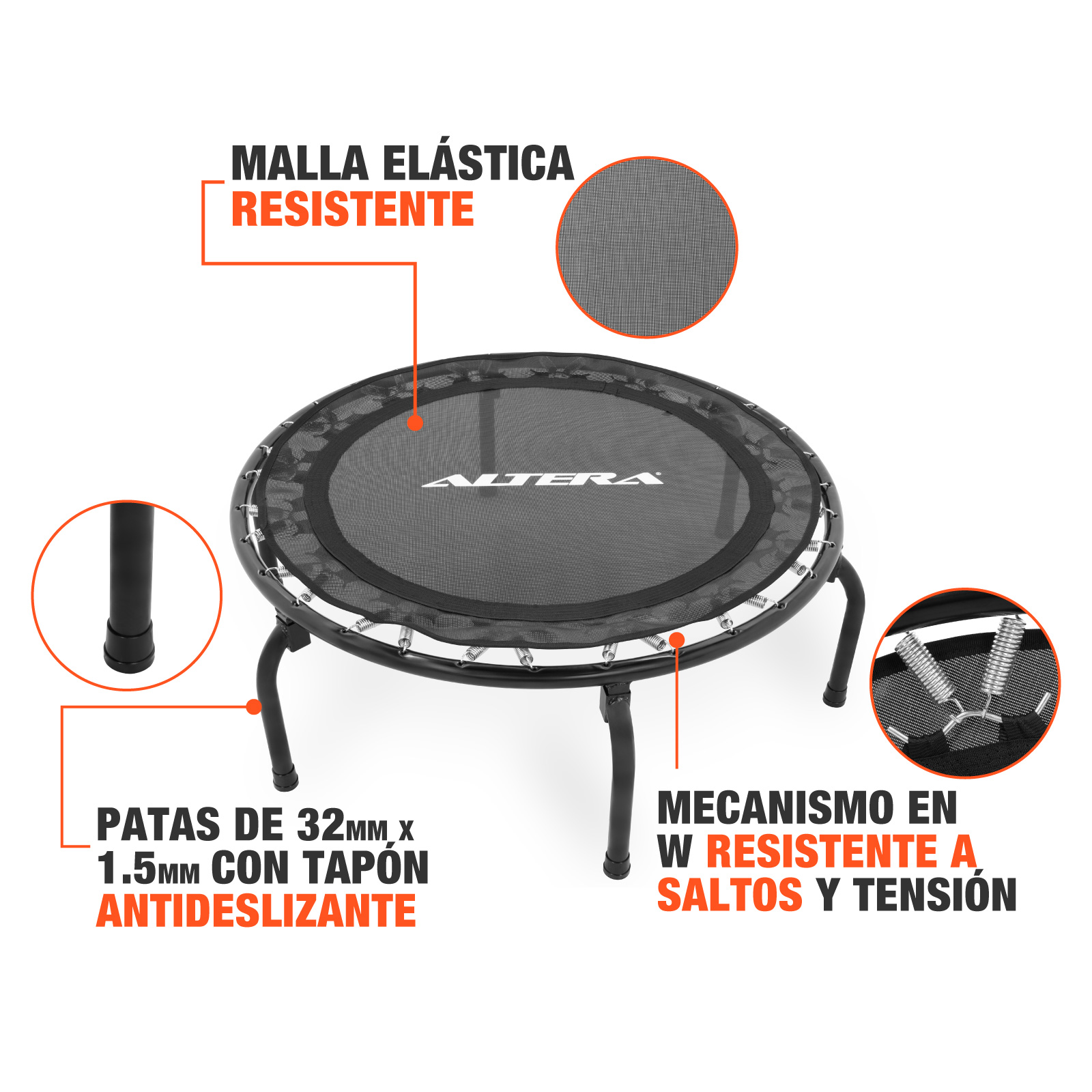 Trampolín Fitness Brincolin Altera Ejercicio Profesional