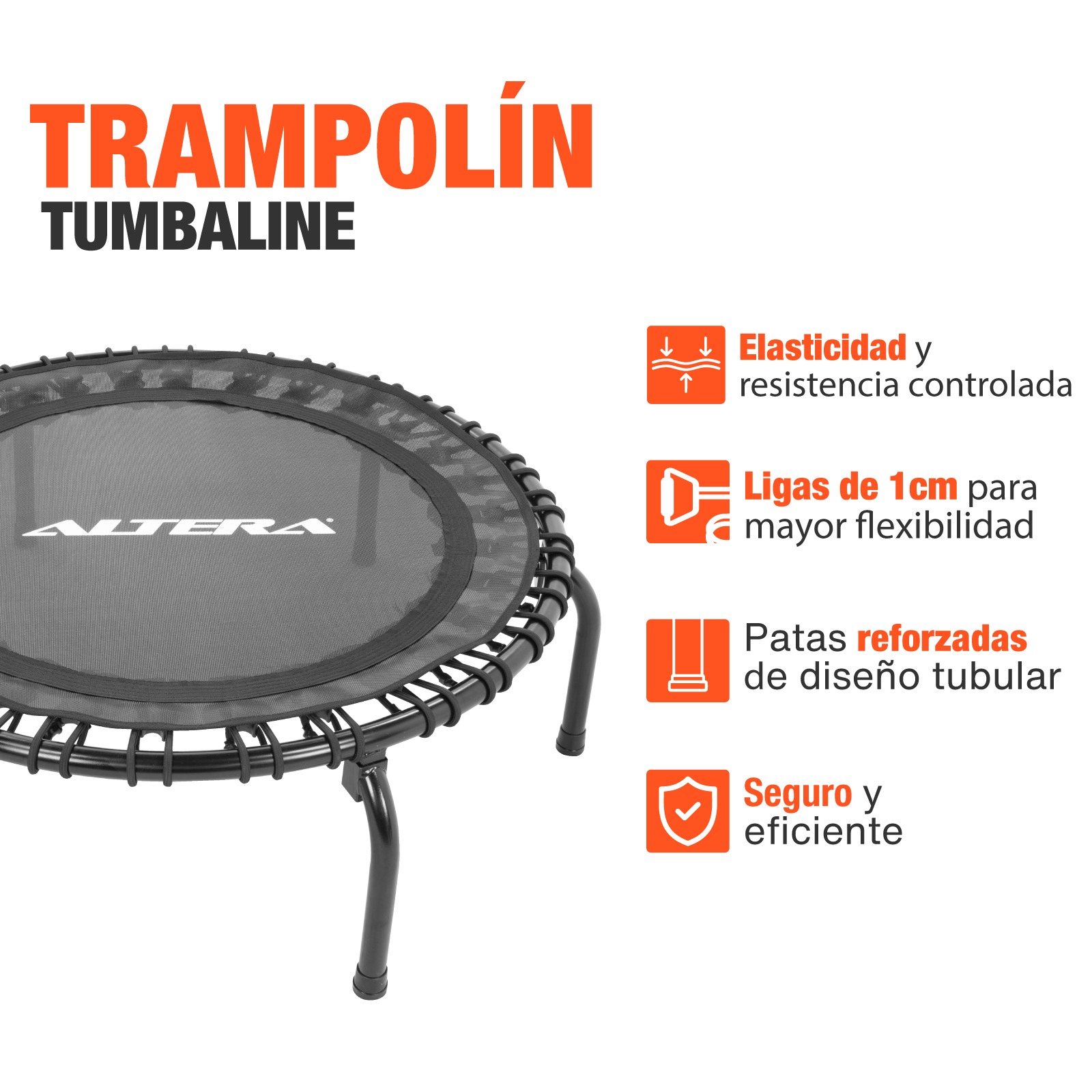 Trampolín Fitness Altera Jumping Profesional Aerobics Mini