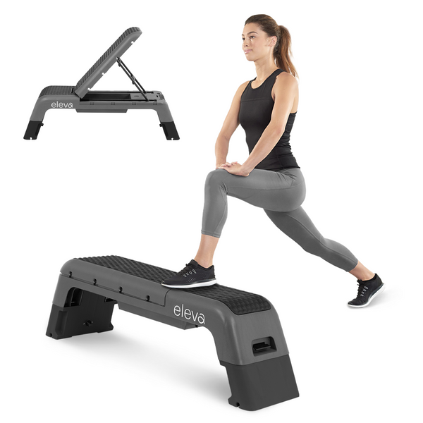 Eleva Banco Multiposiciones Fitness Step Aeróbicos 3 Niveles