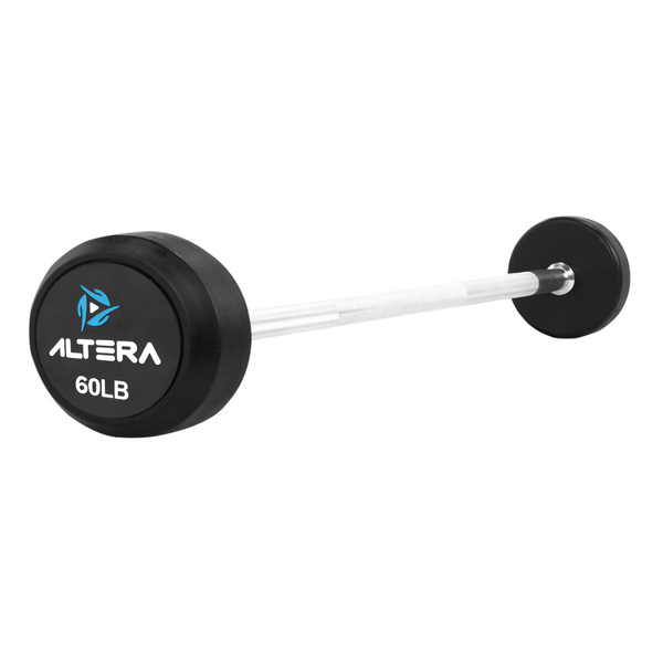 Barra Recta Peso Integrado Gym Crossfit 60lbs Fijo