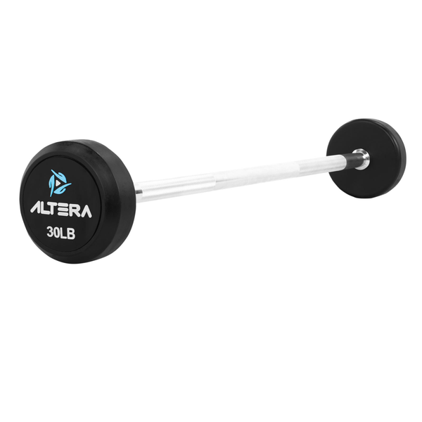 Barra Recta Peso Integrado Gym Crossfit 30 Lbs Fijo