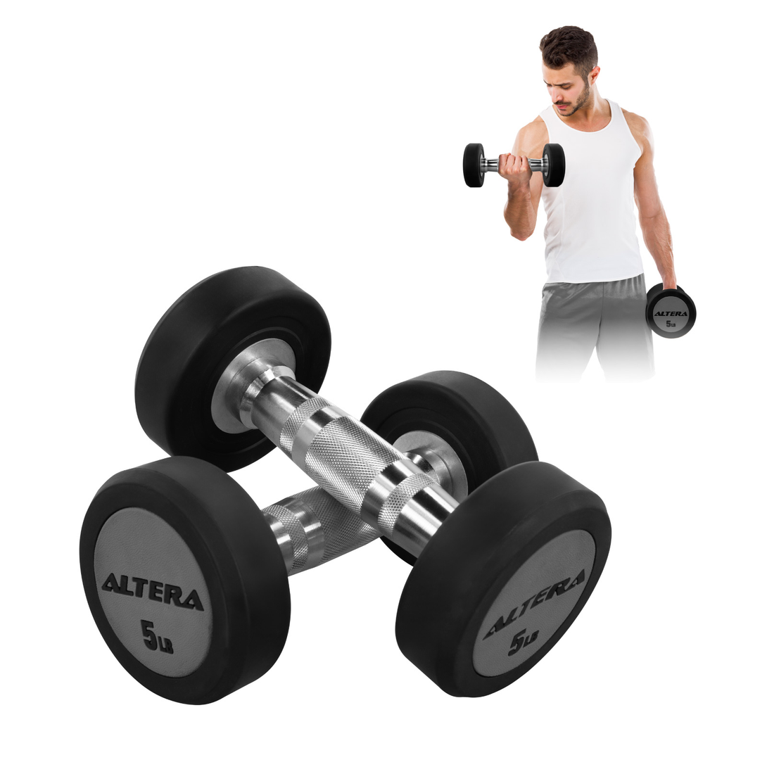 Mancuernas De Caucho Redondas En Set 5 - 50 Libras - Bunker Fitness