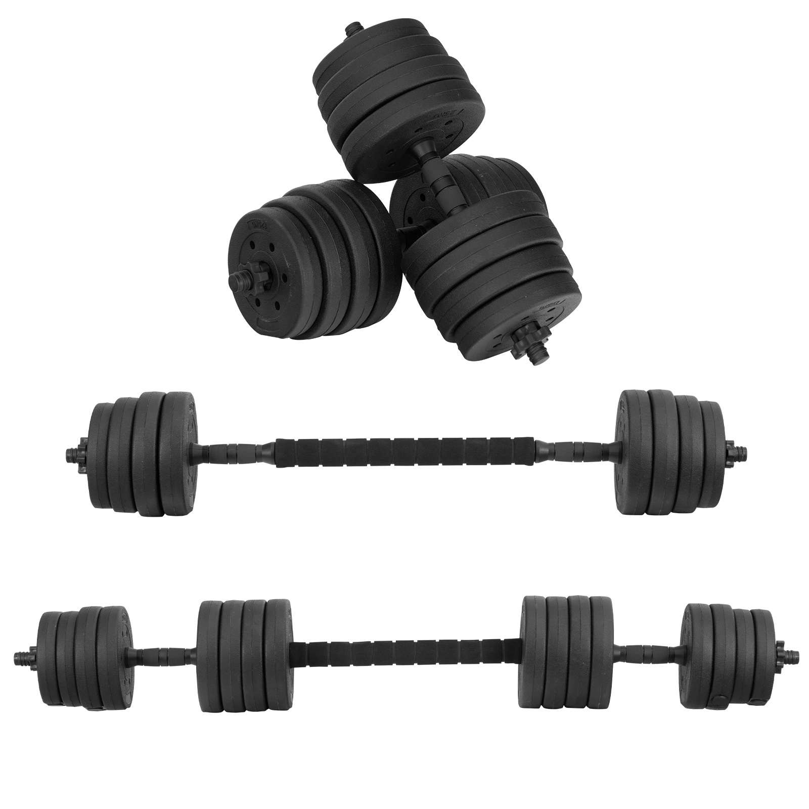Juego De Pesas Con Barra De Bomba, 20 Kg O 30 Kg, Ideal Para Entrenamiento En Casa, Marca FK Sports