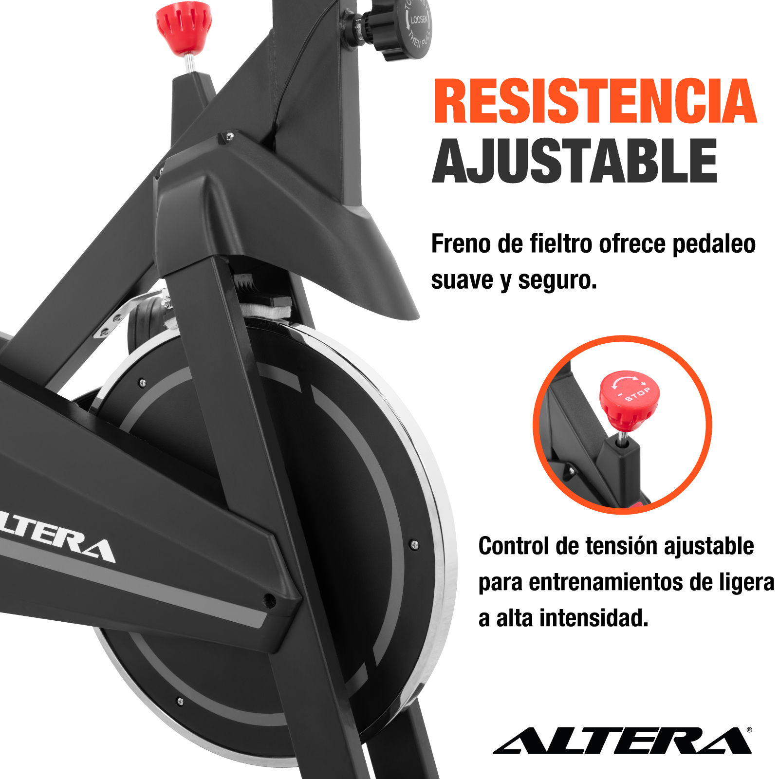 Bicicleta Spinning Estatica Para Ejercicio Altera Indoor Gym