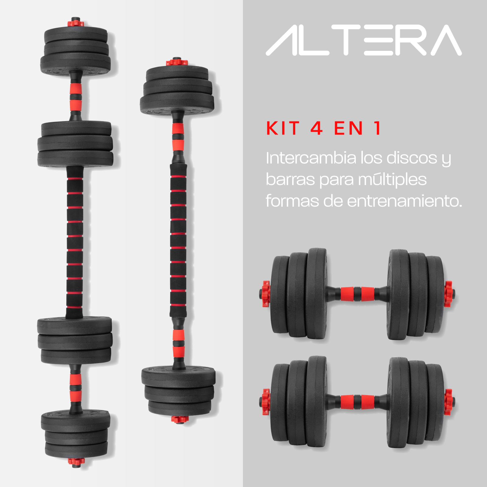 Comprar mancuernas discount y barra