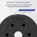 Set De Mancuernas Ajustables Pesas Altera Barra Recta 15 Kg