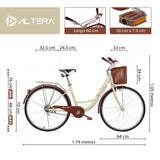 Bicicleta Para Dama Altera Rbike 002 Rodada 26