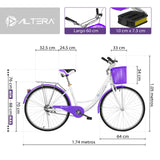 Bicicleta Para Dama Altera Rbike 002 Rodada 26
