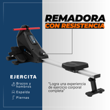 Remadora Maquina de Remo Resistencia Crossfit