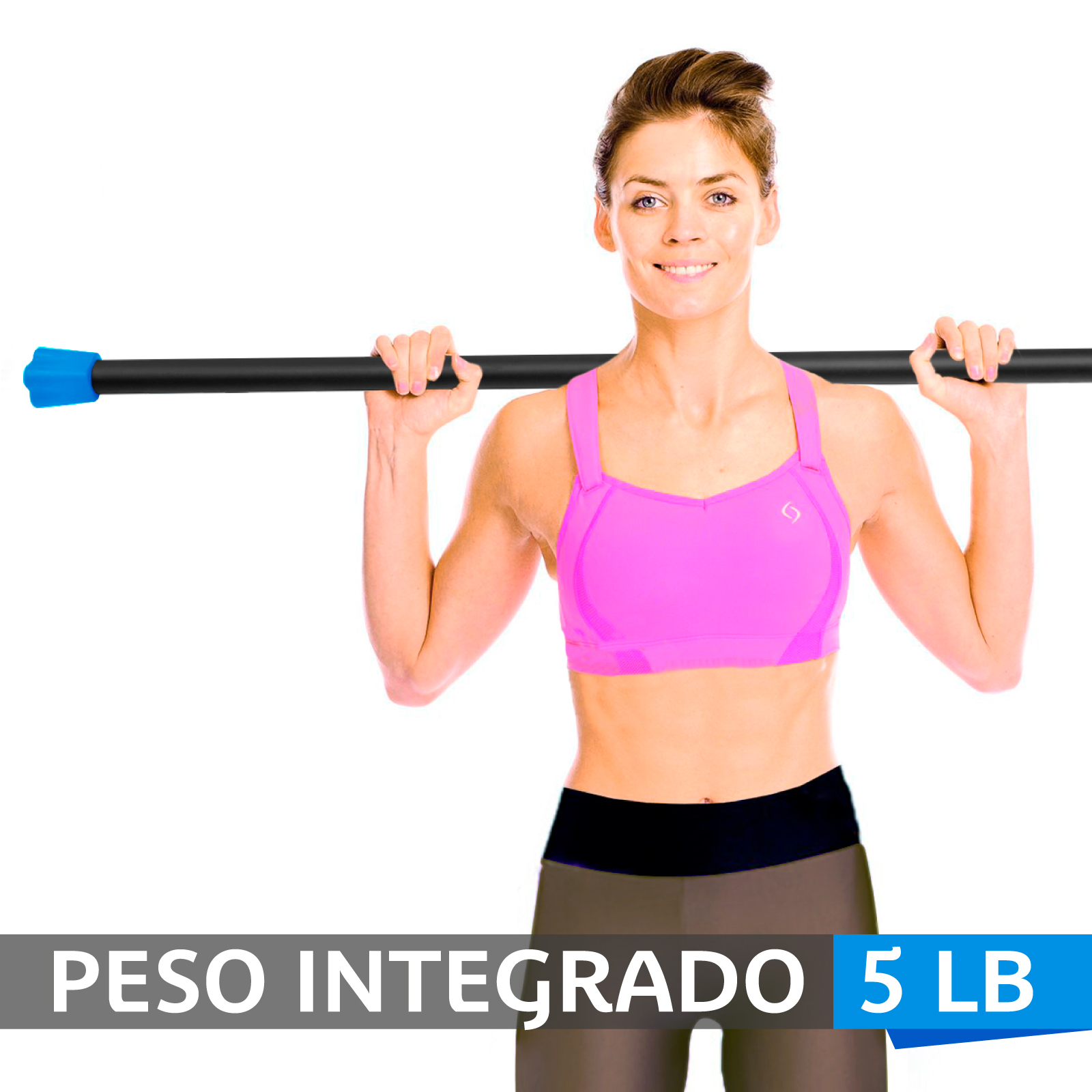 Barra Recta con Peso Integrado Altera BR30Lb – 01 Gym Fitness 30LBS