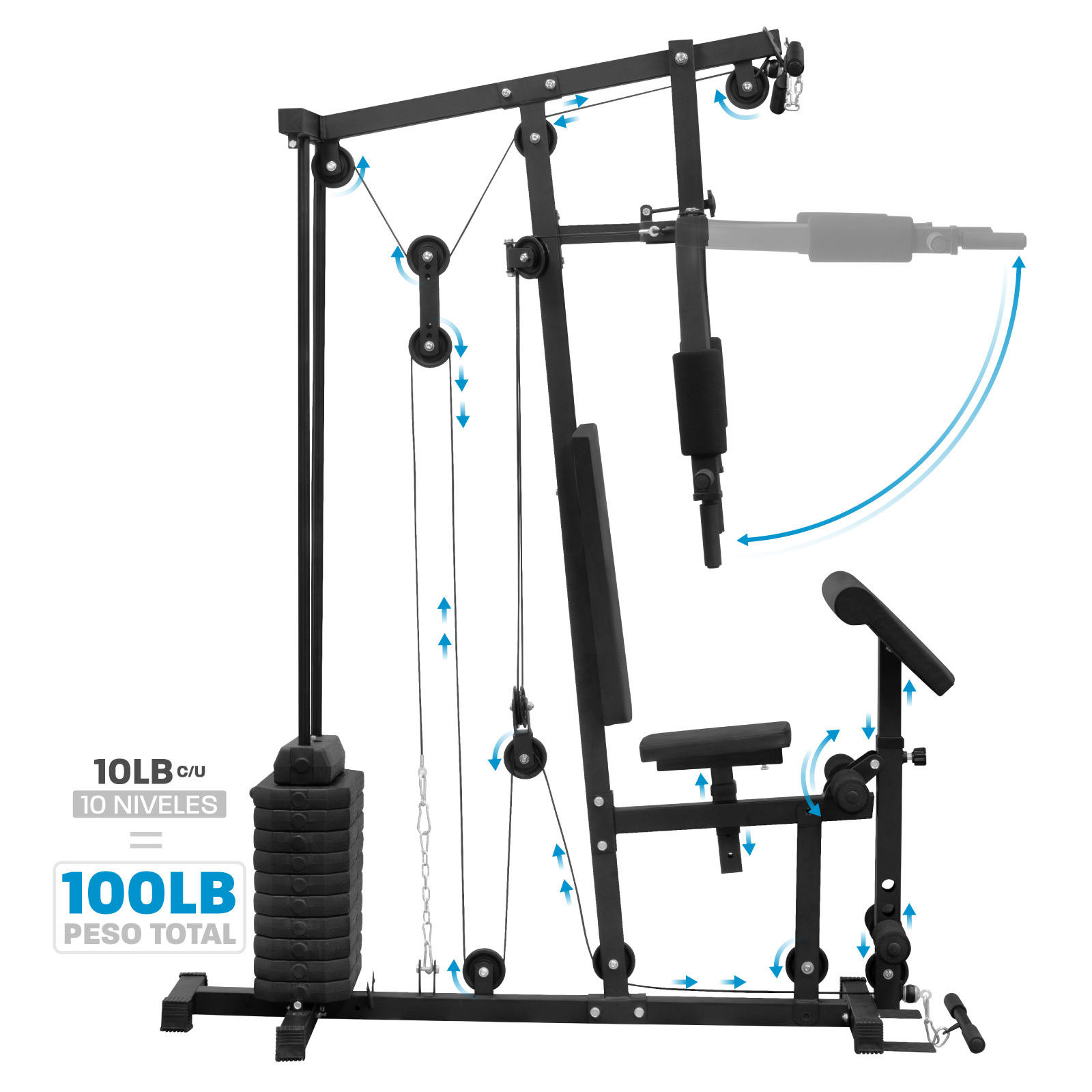 Reserva – Máquina Home Gym Multifuncional P700 Pro 65 kg – Compra Deporte  Online a Precios Rebajados – Ultimate Fitness
