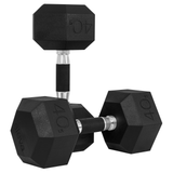 Set 2pzs 40lbs ELEVA - Mancuernas Hexagonales de PVC Premium