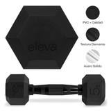 Set 2pzs 5lbs ELEVA - Mancuernas Hexagonales de PVC Premium