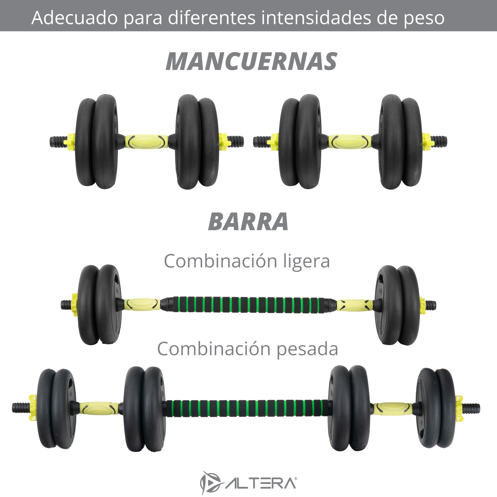 Barras Para Ejercicio Kit De Pesas Barra Recta, Barra Z, Par De