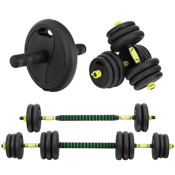 Set Mancuernas Altera 20 Kg Barra Recta Pesas Para Ejercicio