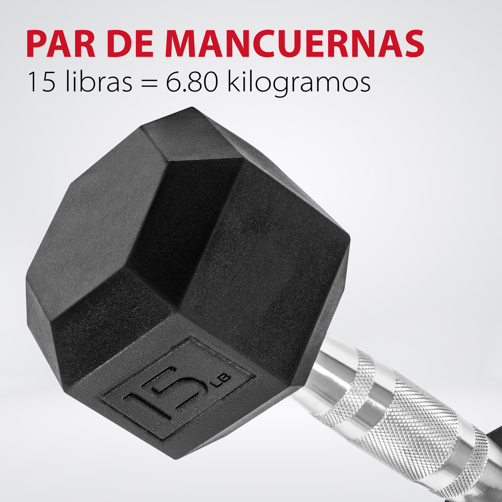 Mancuernas hexagonales best sale 15 libras