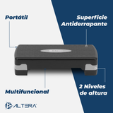 Banco Step Cuerda para Saltar Tapete de Yoga Set GYM Aerobic